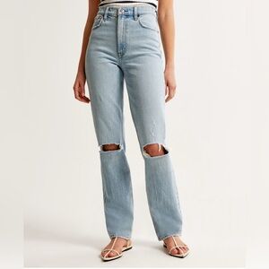 Abercrombie The 90’s straight ultra high rise Jean in 6R/28